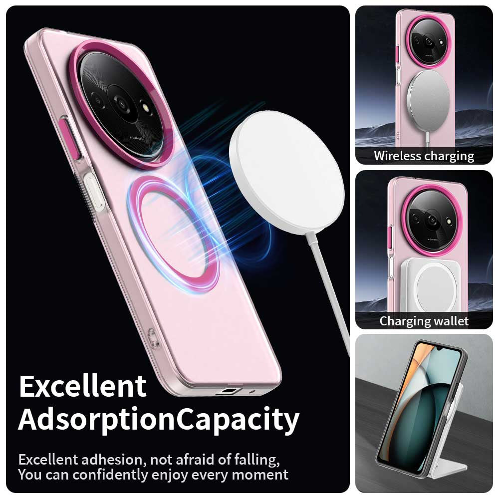 Калъф MagSafe за Xiaomi Redmi A3x / A3, Techsuit, CandyCase, Розов