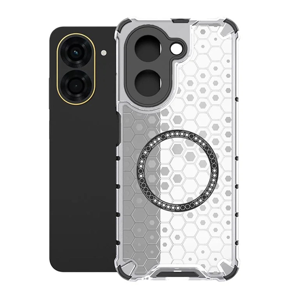 Калъф MagSafe за Xiaomi Redmi A5 4G (Регионален), Techsuit, HoneyComb Shield, Бял
