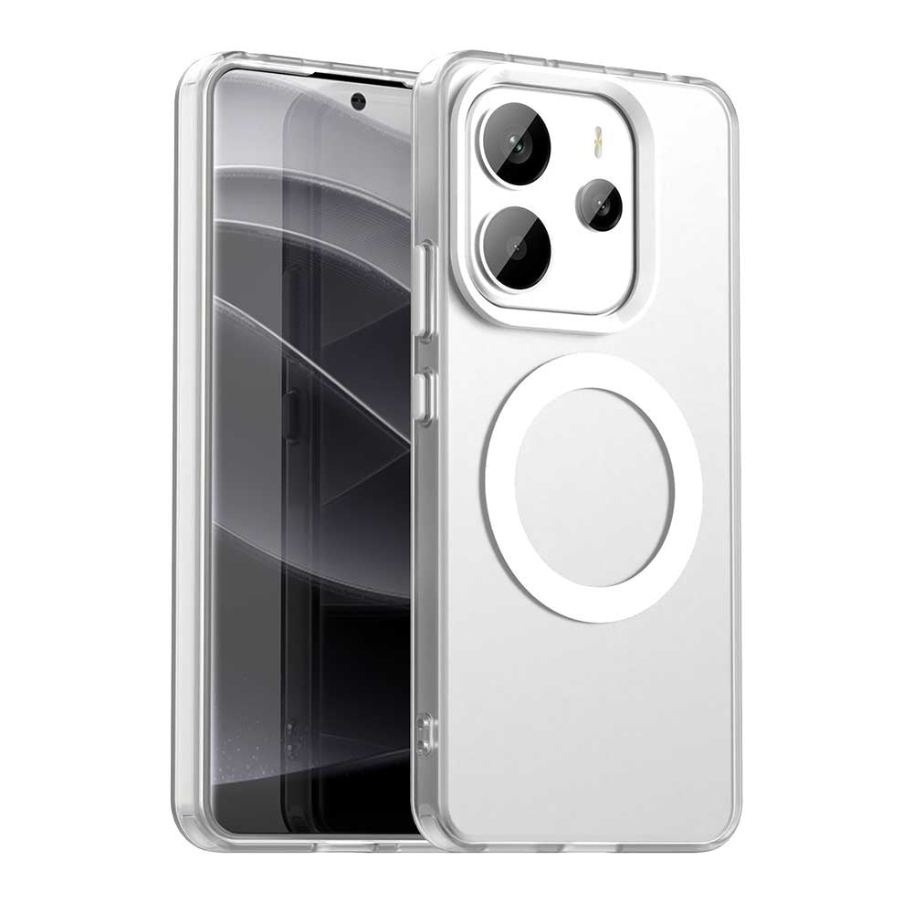 Калъф MagSafe за Xiaomi Redmi Note 14 4G (Регионален), Techsuit, CandyCase, Бял
