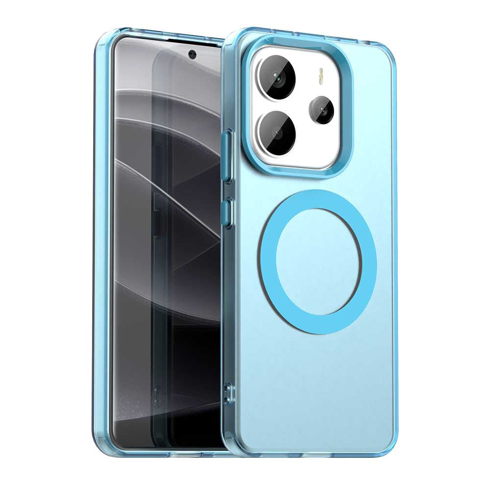 Калъф MagSafe за Xiaomi Redmi Note 14 4G (Регионален), Techsuit, CandyCase, Син