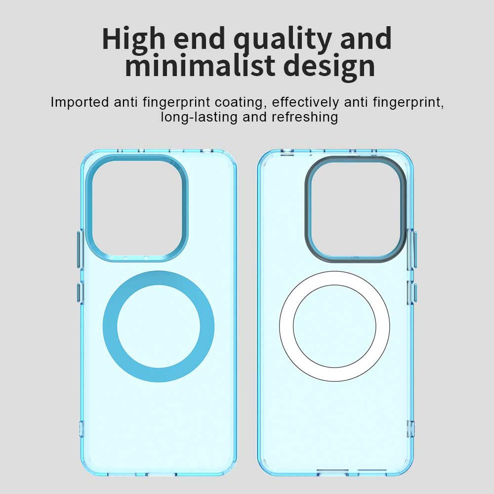 Калъф MagSafe за Xiaomi Redmi Note 14 4G (Регионален), Techsuit, CandyCase, Син