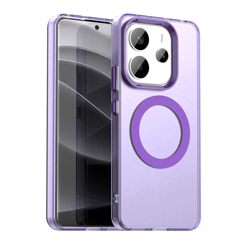 Калъф MagSafe за Xiaomi Redmi Note 14 4G (Регионален), Techsuit, CandyCase, Лилав