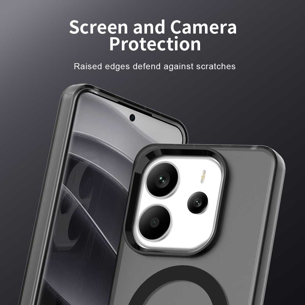 Калъф MagSafe за Xiaomi Redmi Note 14 4G (Стандартен), Techsuit, CandyCase, Черен