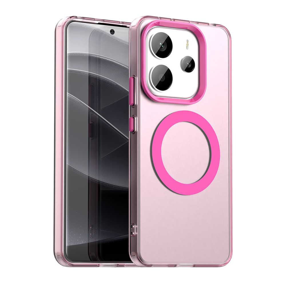 Калъф MagSafe за Xiaomi Redmi Note 14 4G (Стандарт), Techsuit, CandyCase, Розов