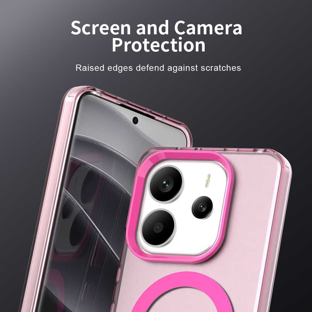 Калъф MagSafe за Xiaomi Redmi Note 14 4G (Стандарт), Techsuit, CandyCase, Розов