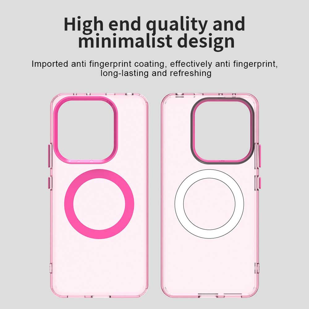 Калъф MagSafe за Xiaomi Redmi Note 14 4G (Стандарт), Techsuit, CandyCase, Розов
