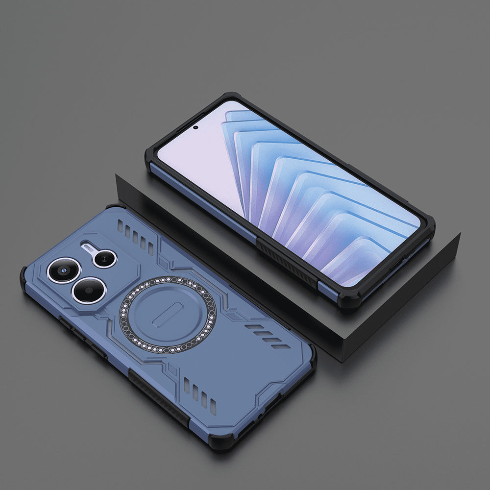 MagSafe калъф за Xiaomi Redmi Note 14 5G, Techsuit, ArmorMag, син