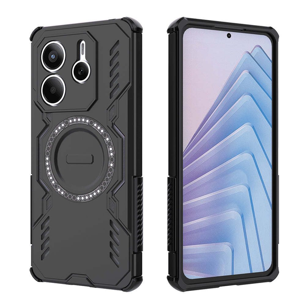 Калъф MagSafe за Xiaomi Redmi Note 14 5G, Techsuit, ArmorMag, Черен