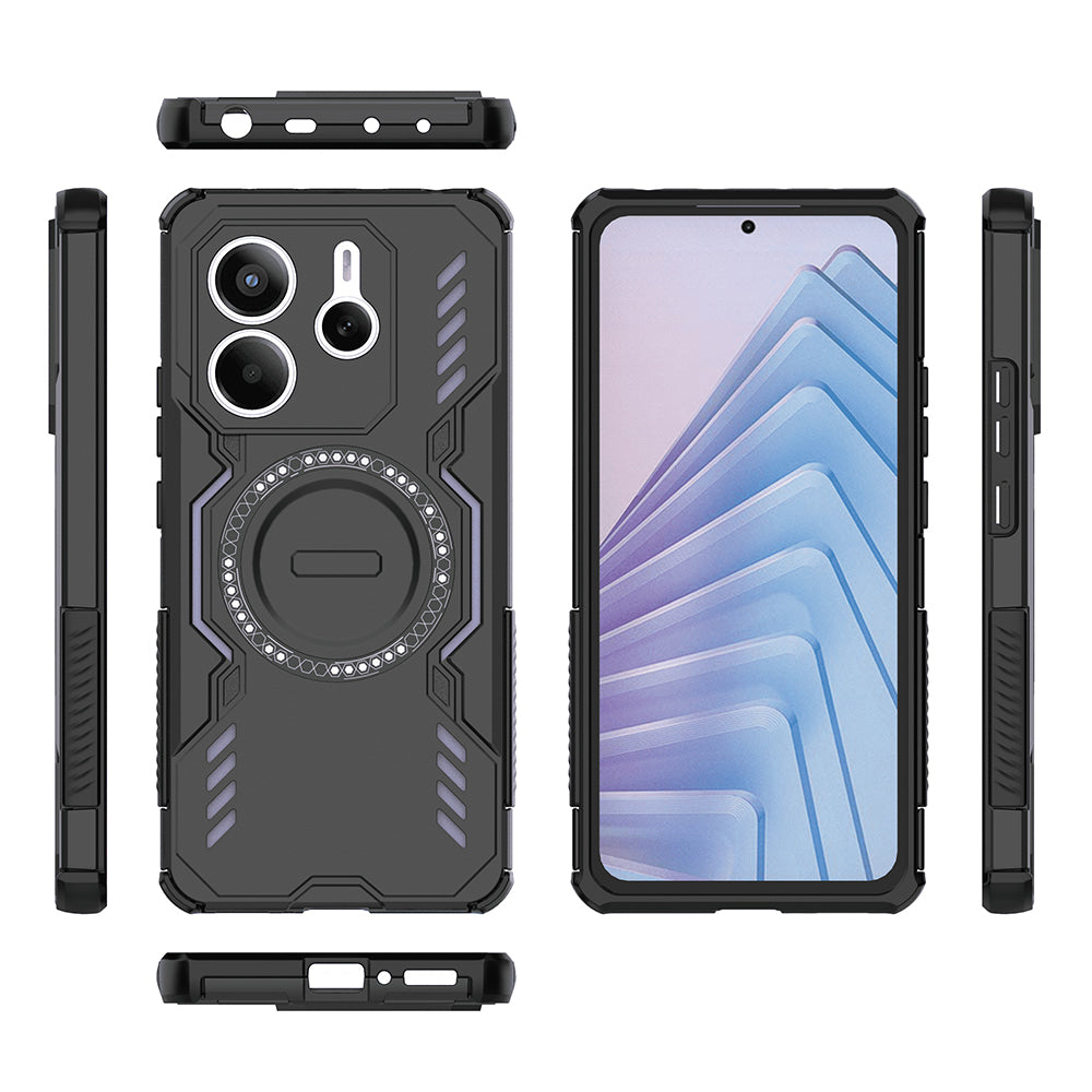 Калъф MagSafe за Xiaomi Redmi Note 14 5G, Techsuit, ArmorMag, Черен