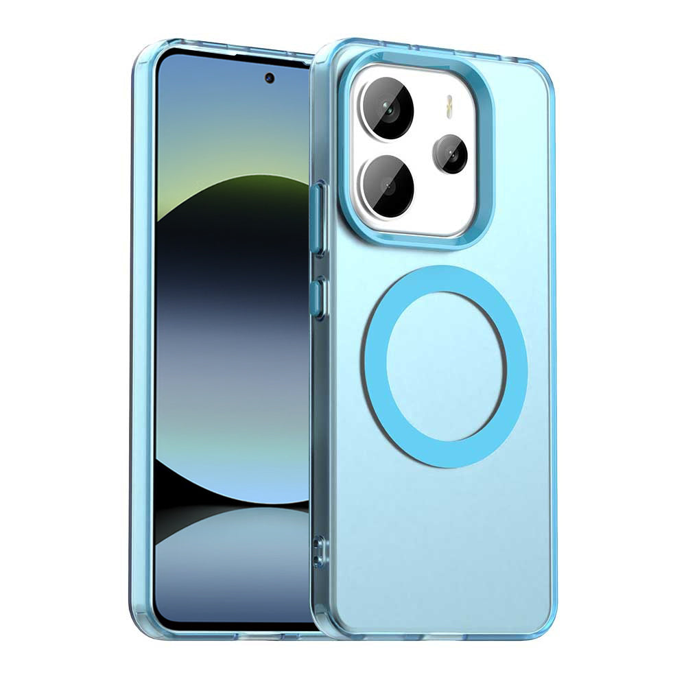 MagSafe калъф за Xiaomi Redmi Note 14 5G, Techsuit, CandyCase, Син
