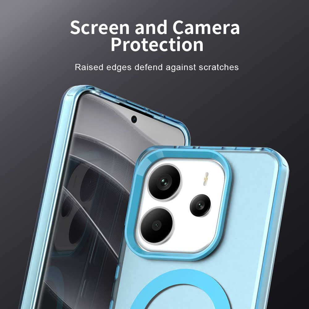 MagSafe калъф за Xiaomi Redmi Note 14 5G, Techsuit, CandyCase, Син