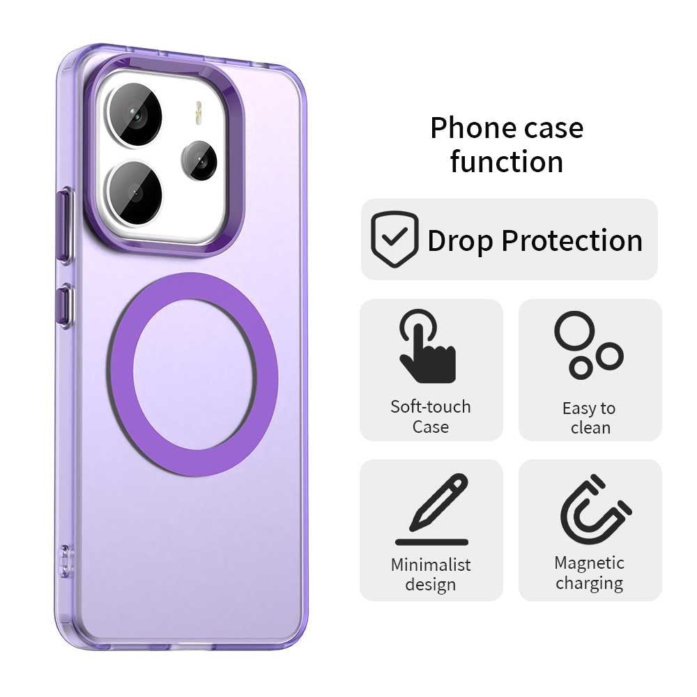 Калъф MagSafe за Xiaomi Redmi Note 14 5G, Techsuit, CandyCase, Лилав