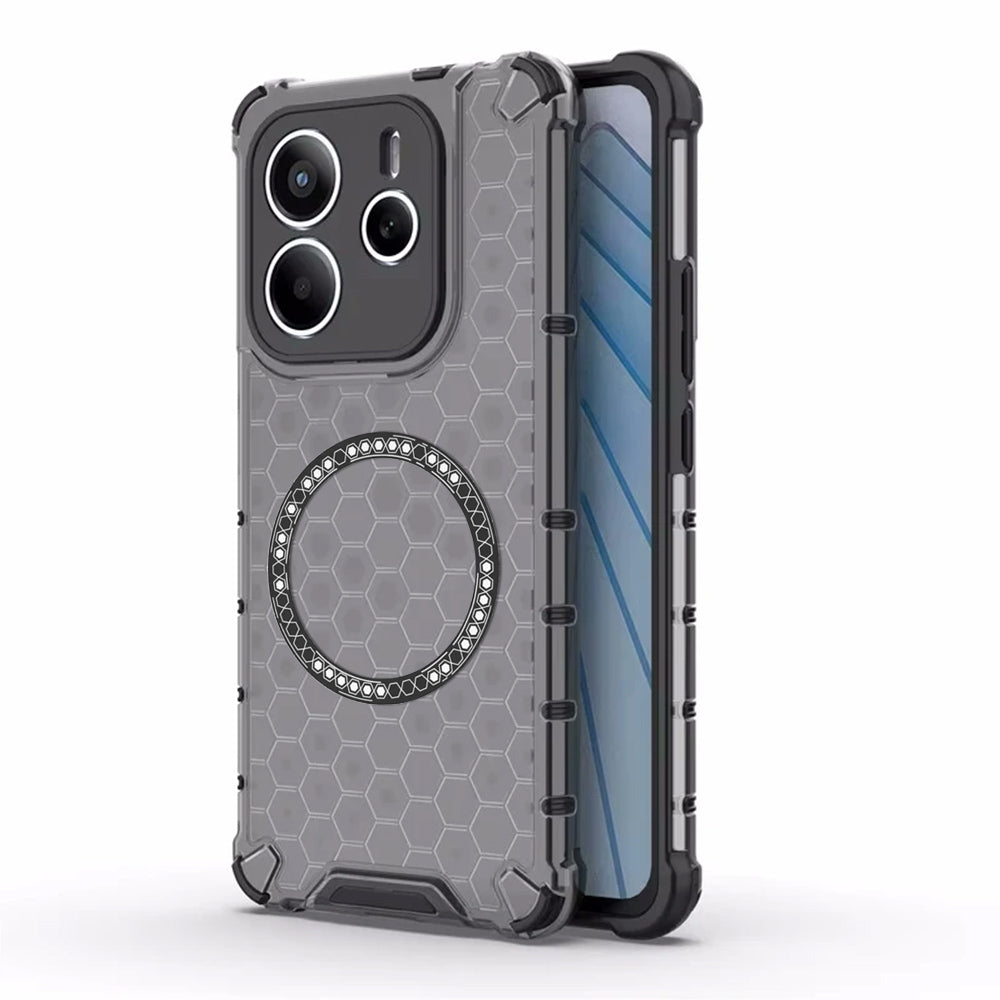 Калъф MagSafe за Xiaomi Redmi Note 14 5G, Techsuit, HoneyComb Shield, Черен