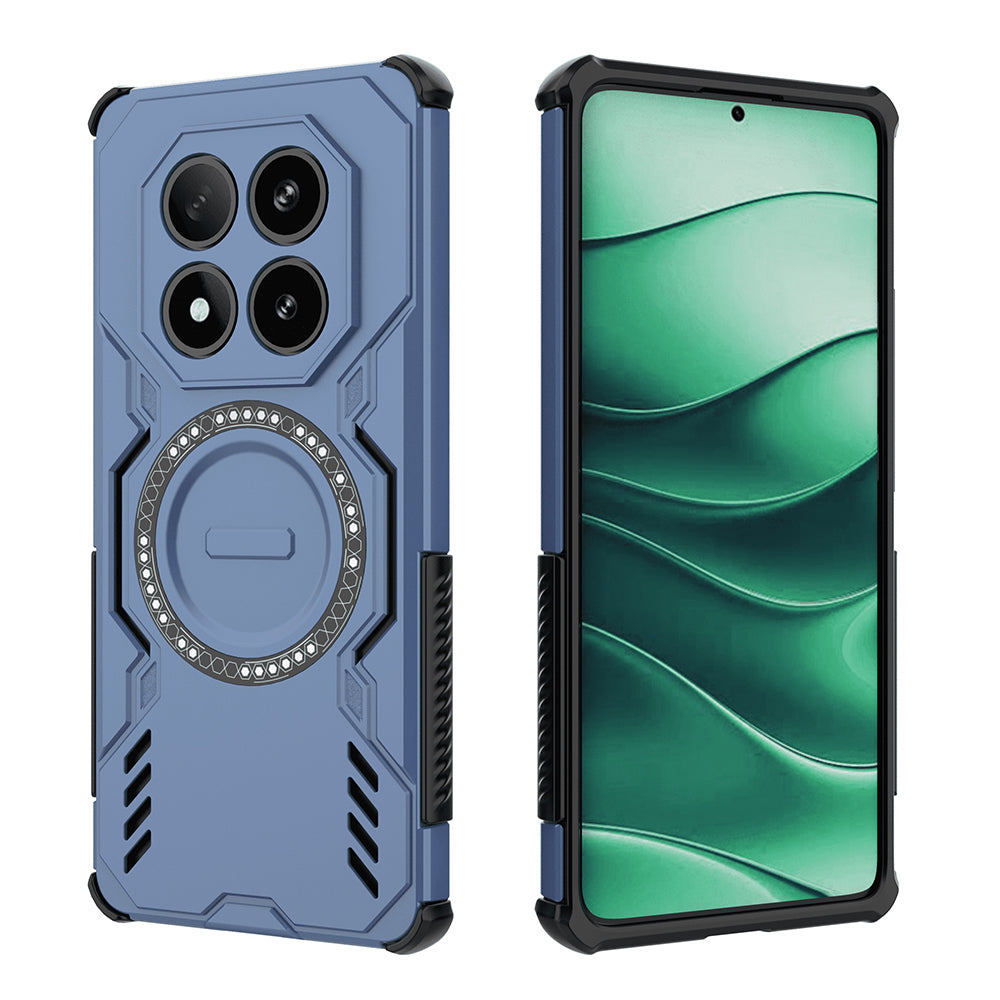 Калъф MagSafe за Xiaomi Redmi Note 14 Pro 4G, Techsuit, ArmorMag, Син