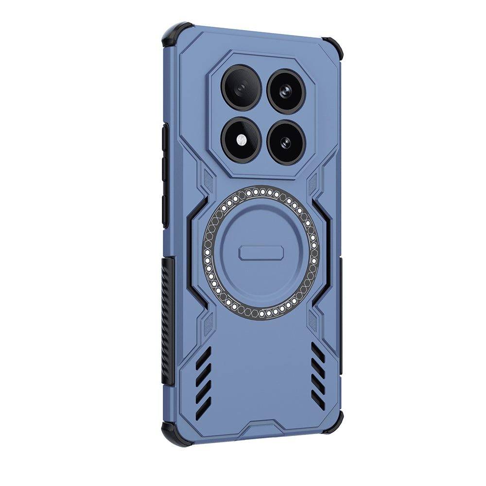 Калъф MagSafe за Xiaomi Redmi Note 14 Pro 4G, Techsuit, ArmorMag, Син