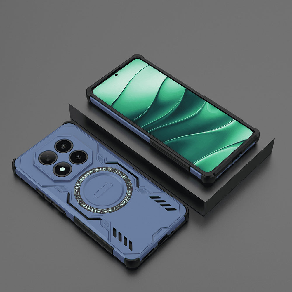 Калъф MagSafe за Xiaomi Redmi Note 14 Pro 4G, Techsuit, ArmorMag, Син