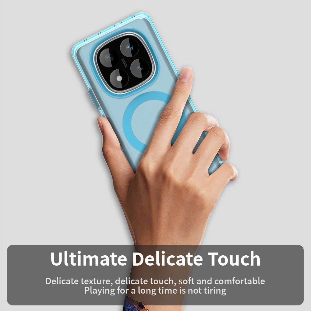 Калъф MagSafe за Xiaomi Redmi Note 14 Pro 4G, Techsuit, CandyCase, Син
