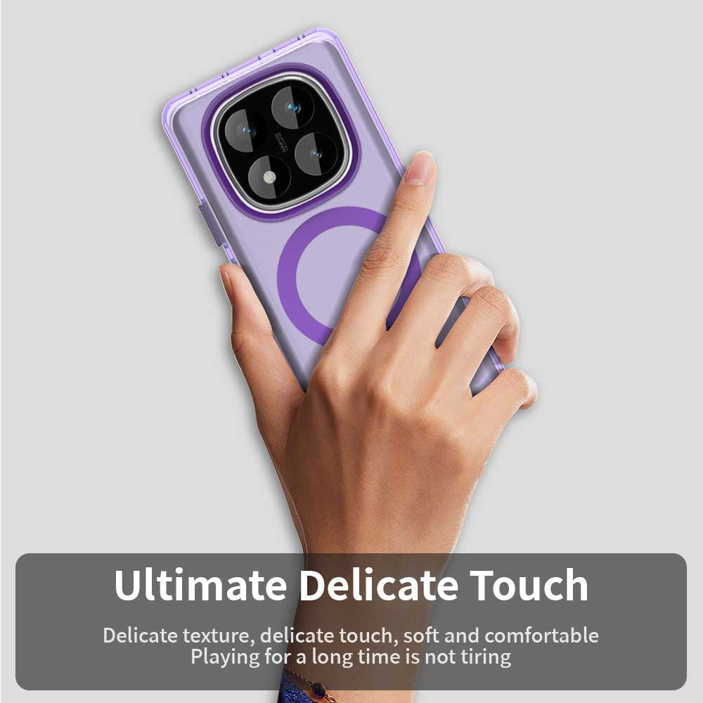 Калъф MagSafe за Xiaomi Redmi Note 14 Pro 4G, Techsuit, CandyCase, Лилав