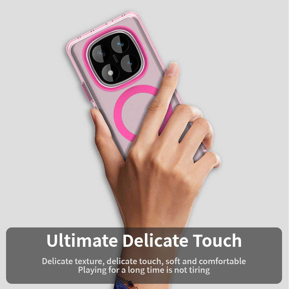 Калъф MagSafe за Xiaomi Redmi Note 14 Pro 4G, Techsuit, CandyCase, Розов