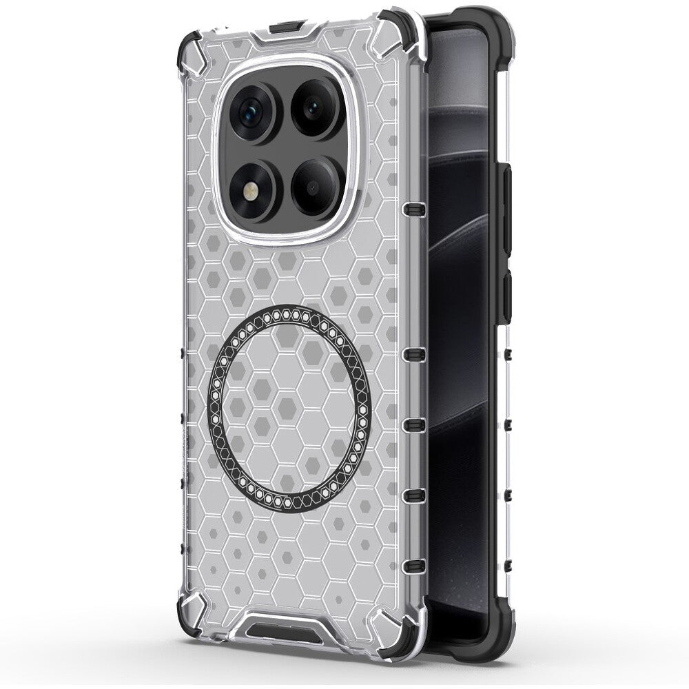 Калъф MagSafe за Xiaomi Redmi Note 14 Pro 4G, Techsuit, HoneyComb Shield, Бял