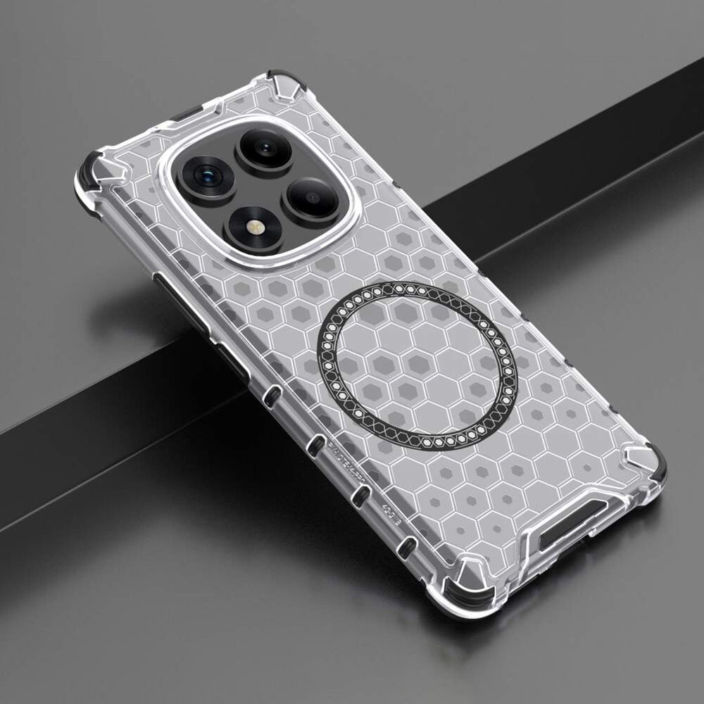 Калъф MagSafe за Xiaomi Redmi Note 14 Pro 4G, Techsuit, HoneyComb Shield, Бял