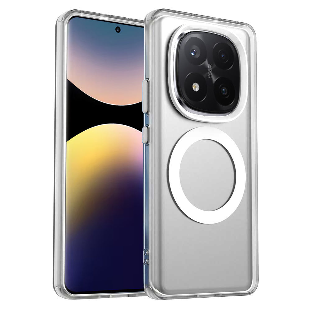 MagSafe калъф за Xiaomi Redmi Note 14 Pro+ 5G, Techsuit, CandyCase, бял
