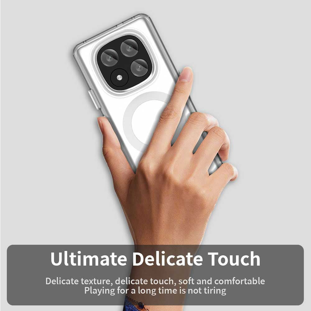 MagSafe калъф за Xiaomi Redmi Note 14 Pro+ 5G, Techsuit, CandyCase, бял