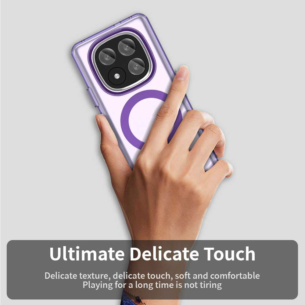 MagSafe калъф за Xiaomi Redmi Note 14 Pro+ 5G, Techsuit, CandyCase, Лилав