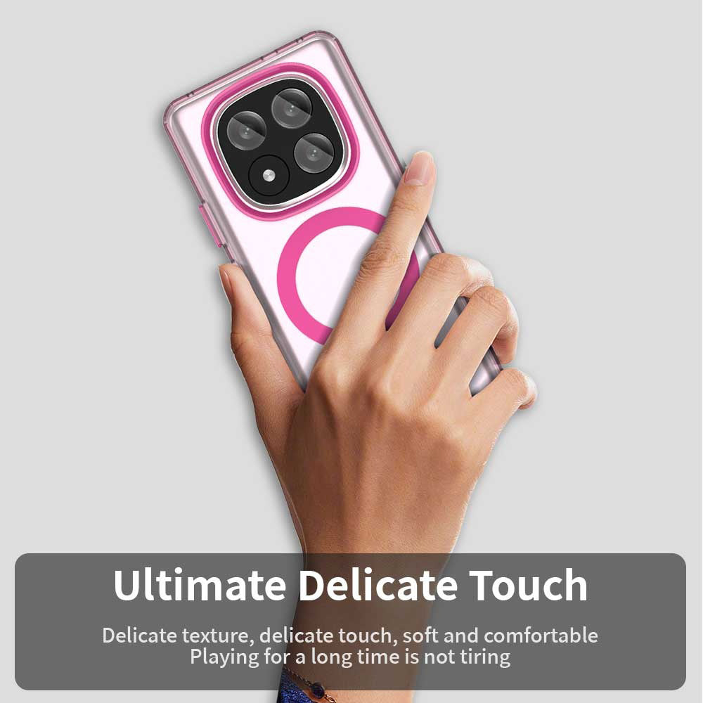 MagSafe калъф за Xiaomi Redmi Note 14 Pro+ 5G, Techsuit, CandyCase, Розов