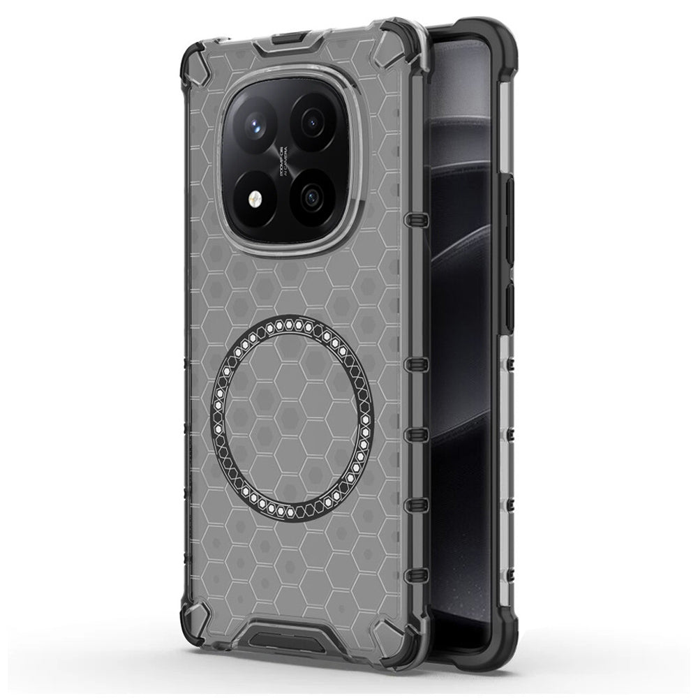 Калъф MagSafe за Xiaomi Redmi Note 14 Pro+ 5G, Techsuit, HoneyComb Shield, Черен