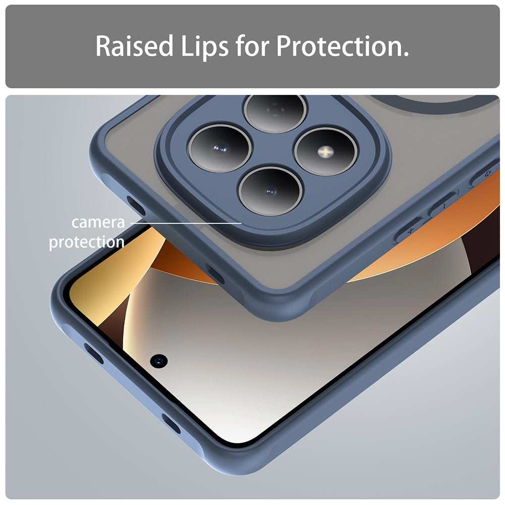 Калъф MagSafe за Xiaomi Redmi Note 15 Pro 4G, Techsuit, HaloFrost II, Тъмносин