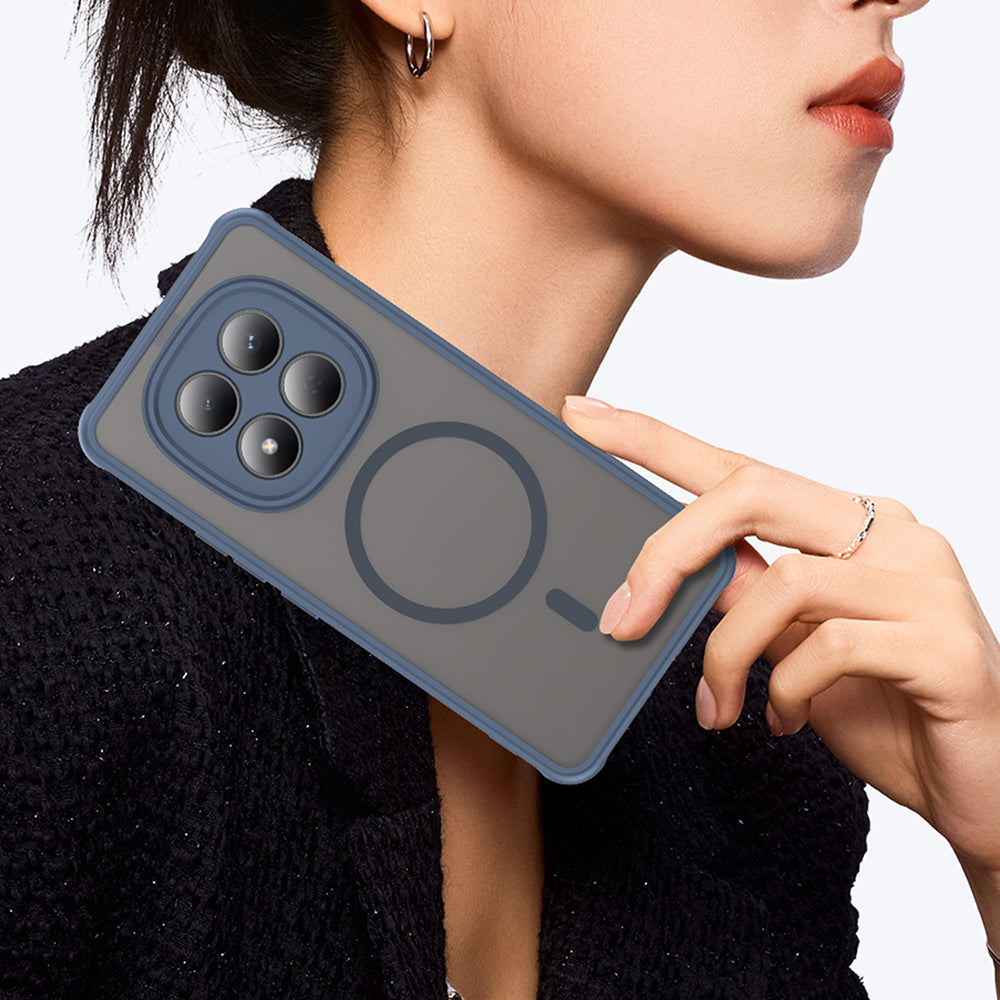 Калъф MagSafe за Xiaomi Redmi Note 15 Pro 4G, Techsuit, HaloFrost II, Тъмносин