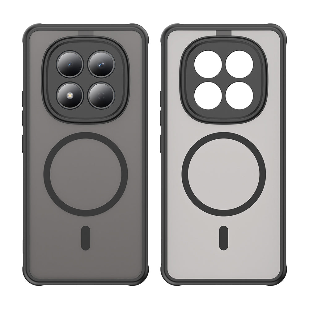 Калъф MagSafe за Xiaomi Redmi Note 15 Pro 4G, Techsuit, HaloFrost II, Черен