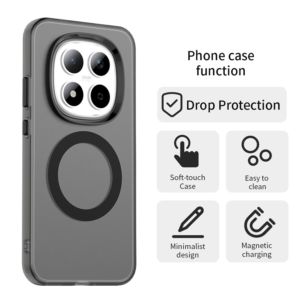 Калъф MagSafe за Xiaomi Redmi Note 15 Pro 5G, Techsuit, CandyCase, Черен