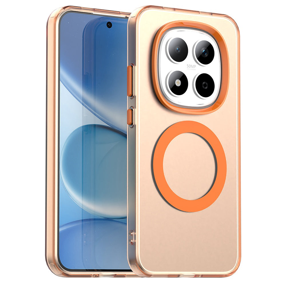 Калъф MagSafe за Xiaomi Redmi Note 15 Pro 5G, Techsuit, CandyCase, Оранжев