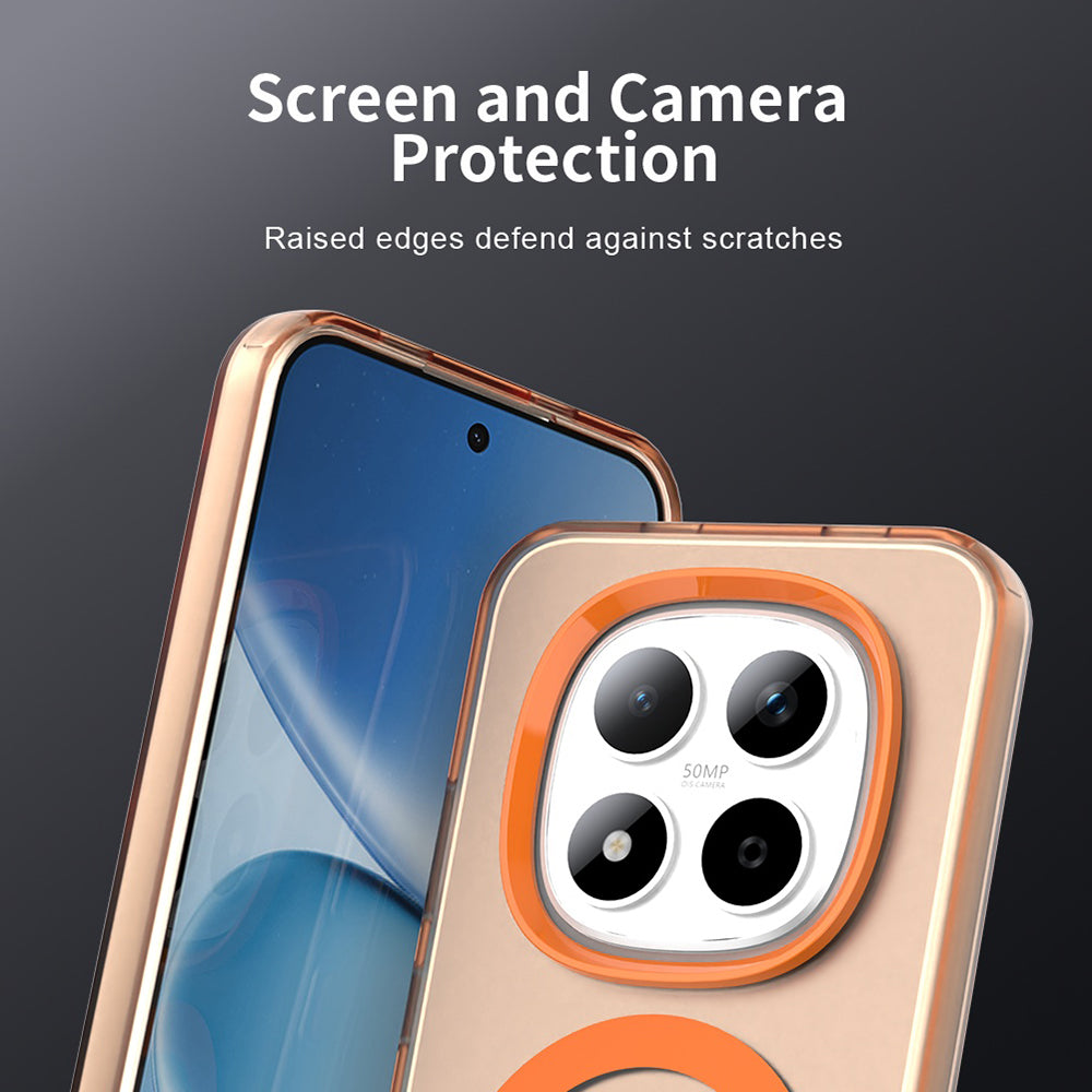Калъф MagSafe за Xiaomi Redmi Note 15 Pro 5G, Techsuit, CandyCase, Оранжев
