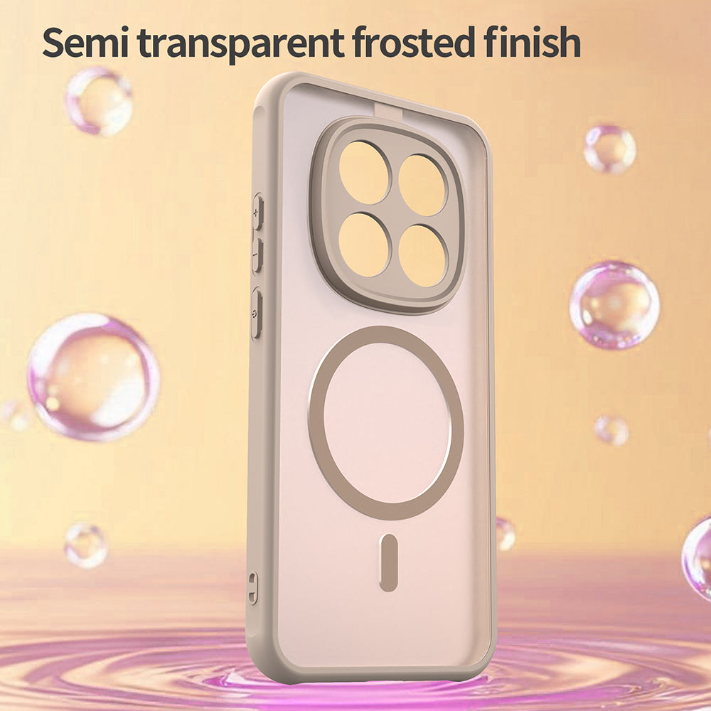 Калъф MagSafe за Xiaomi Redmi Note 15 Pro 5G, Techsuit, HaloFrost II, Златист