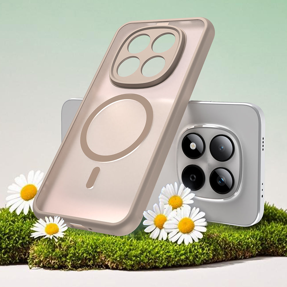 Калъф MagSafe за Xiaomi Redmi Note 15 Pro 5G, Techsuit, HaloFrost II, Златист