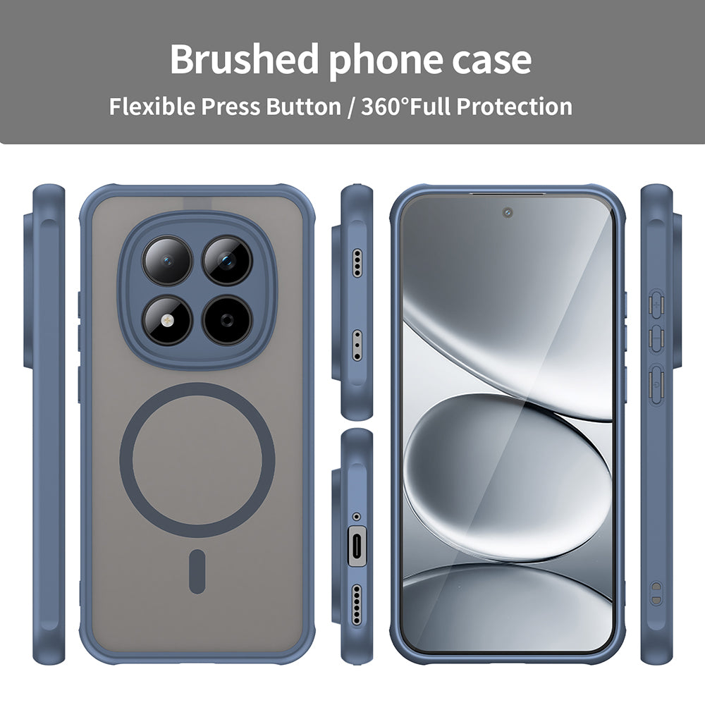 Калъф MagSafe за Xiaomi Redmi Note 15 Pro 5G, Techsuit, HaloFrost II, Тъмносин