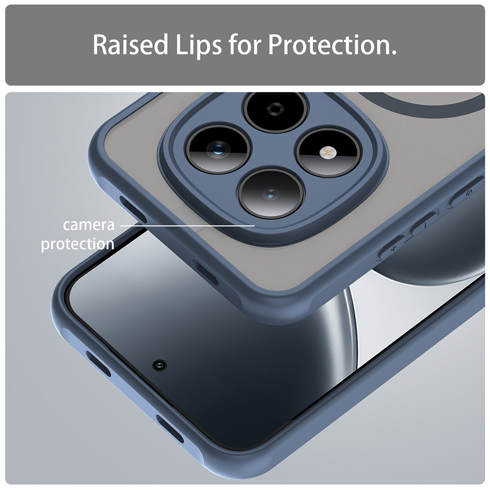 Калъф MagSafe за Xiaomi Redmi Note 15 Pro 5G, Techsuit, HaloFrost II, Тъмносин