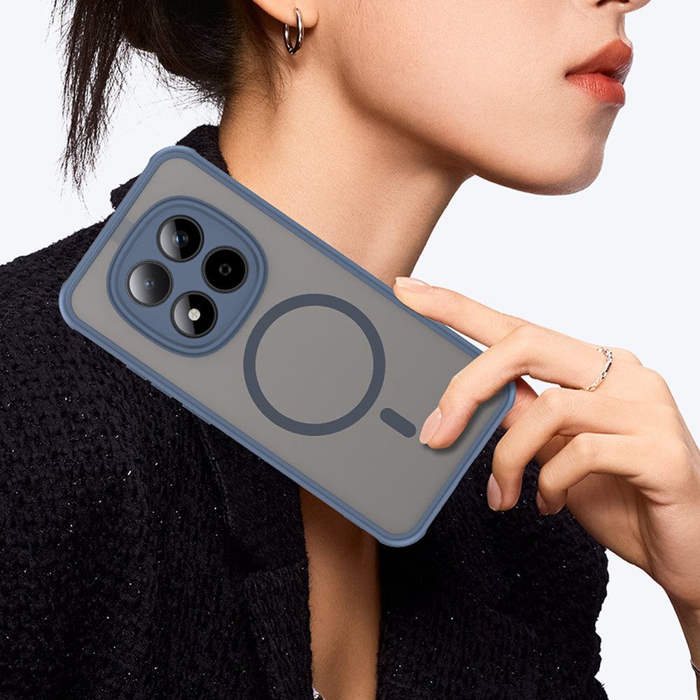 Калъф MagSafe за Xiaomi Redmi Note 15 Pro 5G, Techsuit, HaloFrost II, Тъмносин