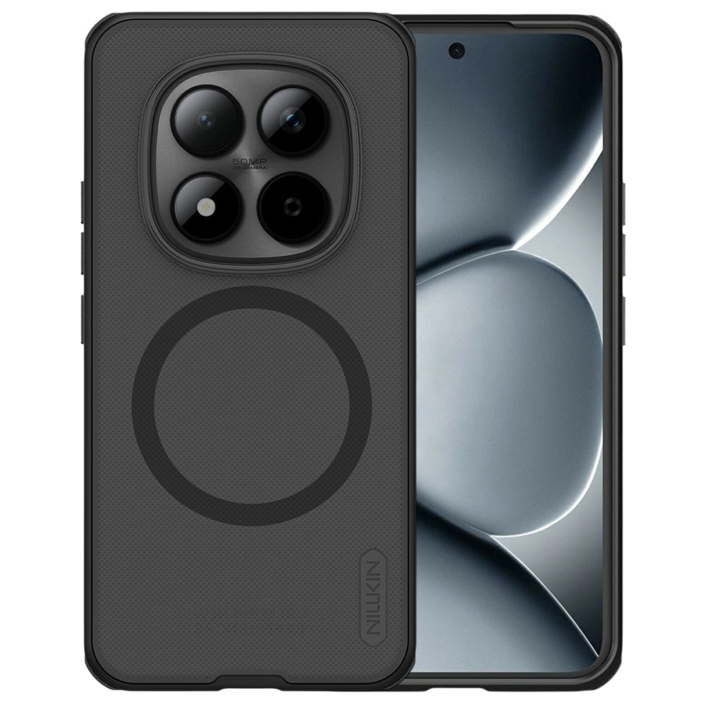 Калъф MagSafe за Xiaomi Redmi Note 15 Pro+ 5G, Nillkin, Super Shield Pro, Черен Прозрачен Сатениран