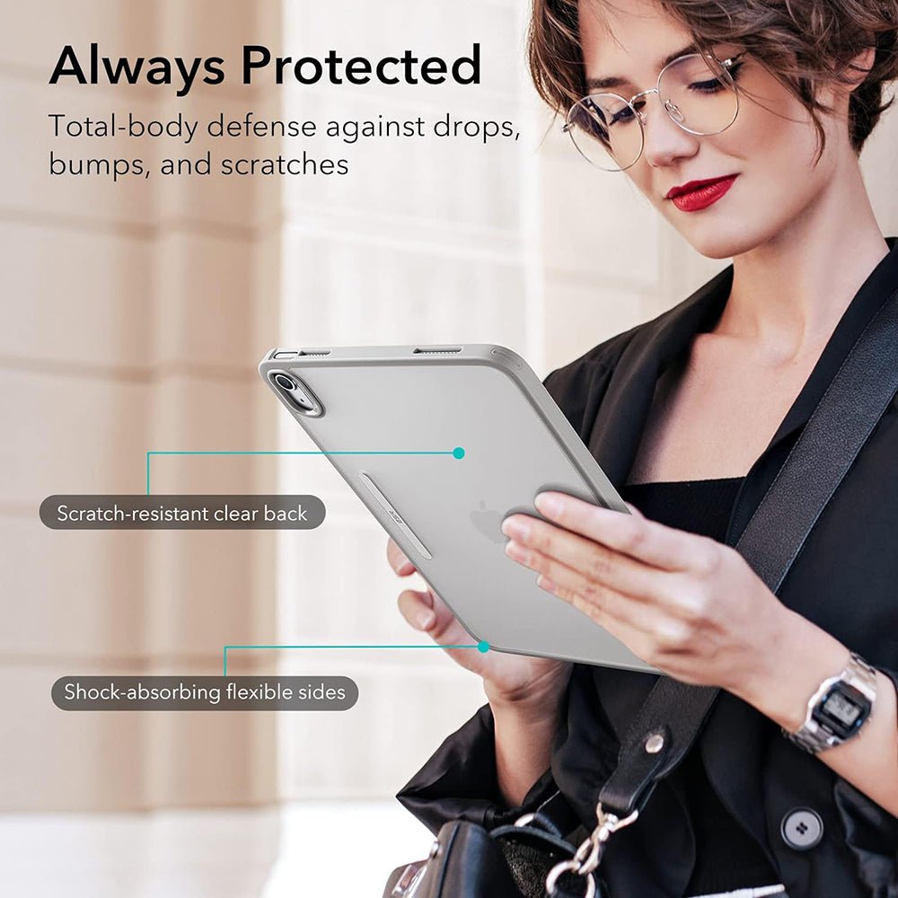 Калъф за Apple iPad (2025) / (2022), ESR, Ascend Hybrid, Сив
