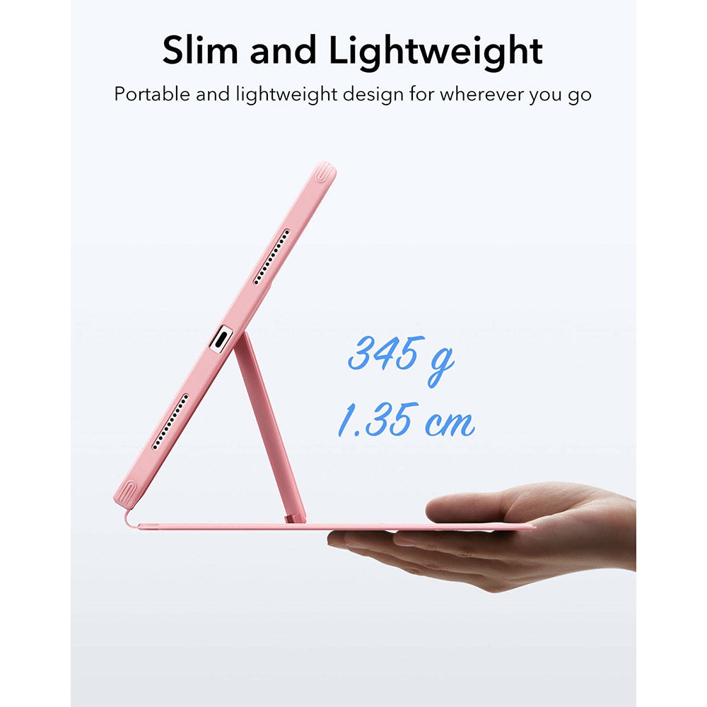 Калъф за Apple iPad (2025) / (2022), ESR, Flip Hybrid, Розов
