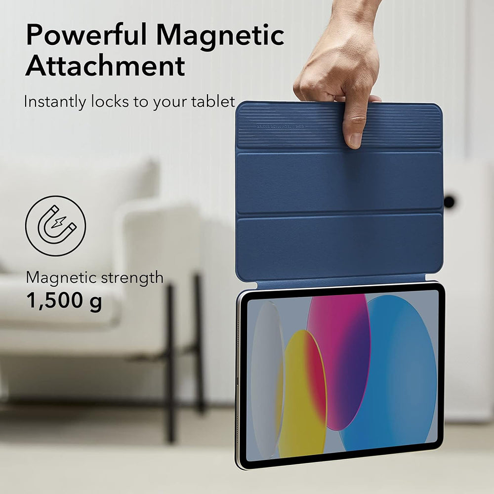 Калъф за Apple iPad (2025) / (2022), ESR, Rebound, Тъмносин