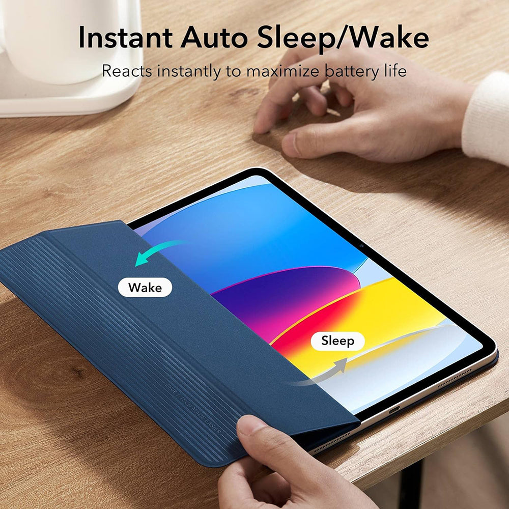 Калъф за Apple iPad (2025) / (2022), ESR, Rebound, Тъмносин
