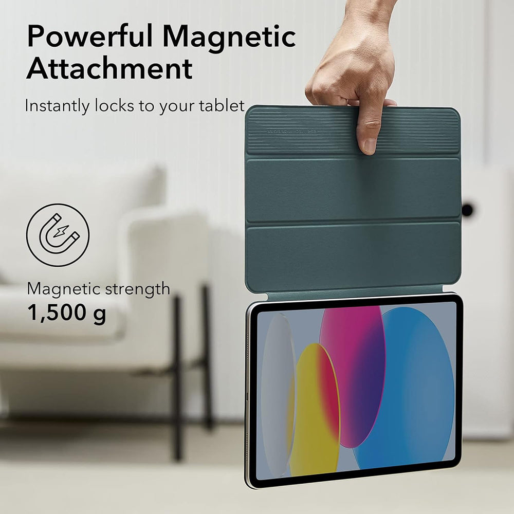 Калъф за Apple iPad (2025) / (2022), ESR, Rebound, Сатенено зелен