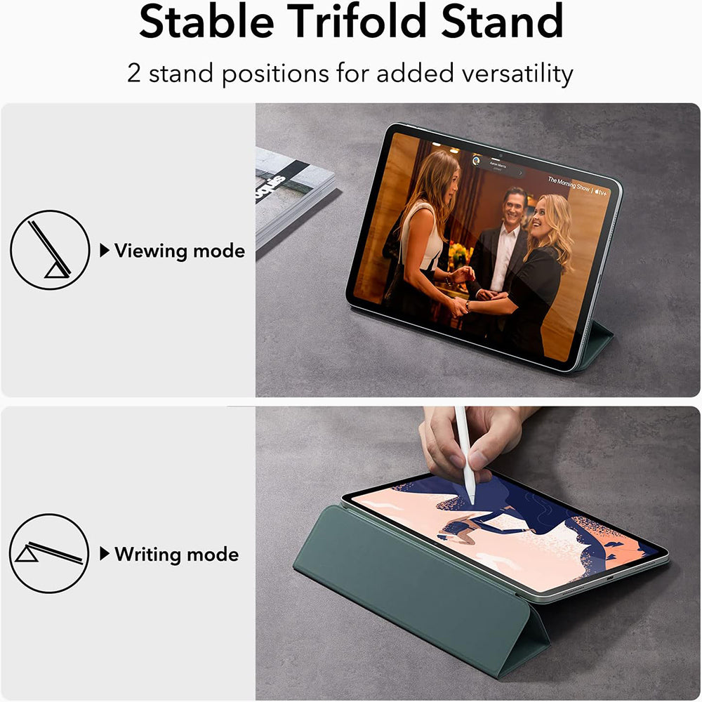 Калъф за Apple iPad (2025) / (2022), ESR, Rebound, Сатенено зелен