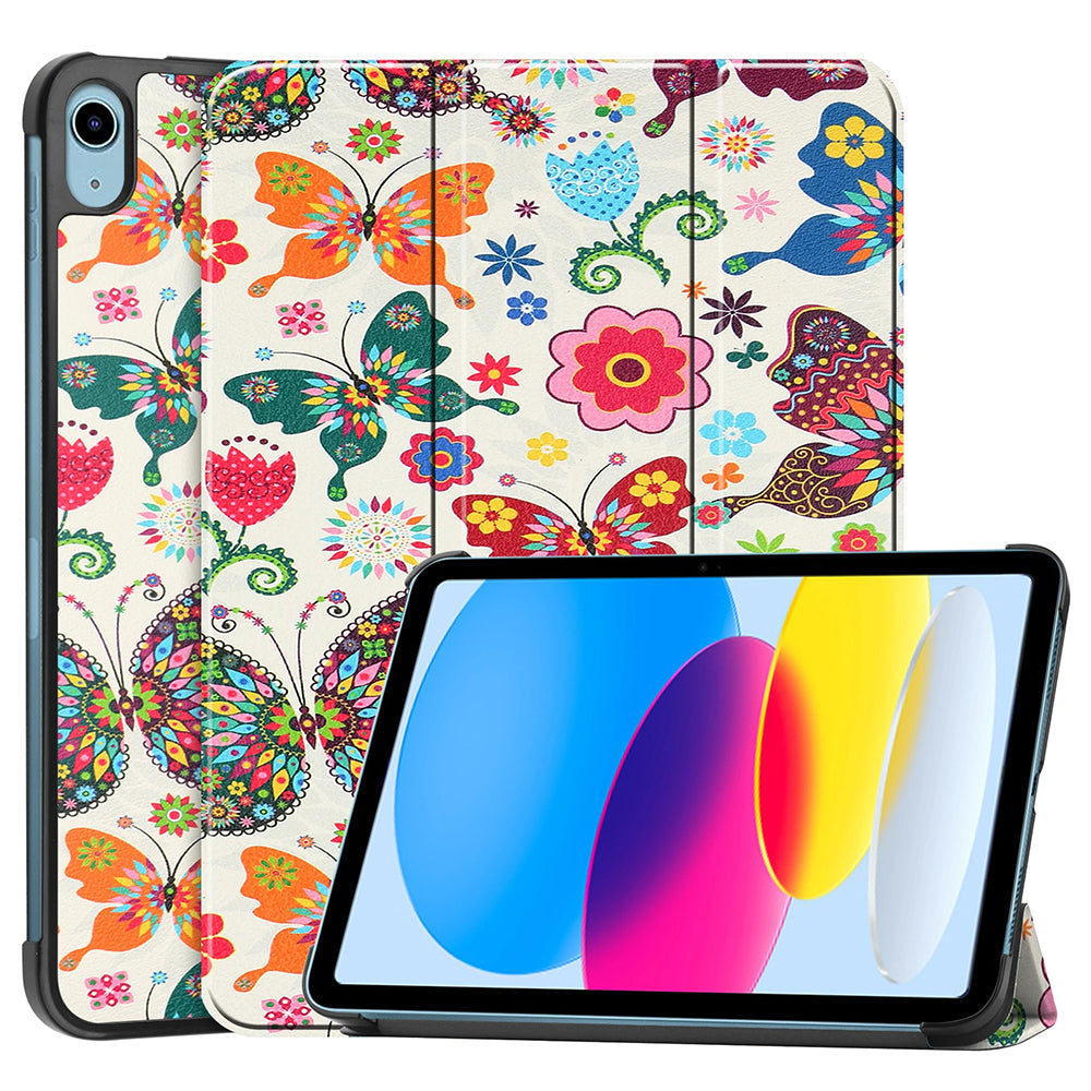 Калъф за Apple iPad (2025) / (2022), Techsuit, FoldPro Butterfly, Многоцветен