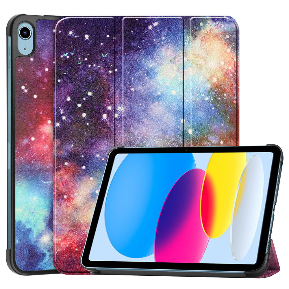 Калъф за Apple iPad (2025) / (2022), Techsuit, FoldPro Galaxy, Многоцветен